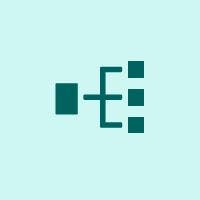 Complex hierarchical component structure icon