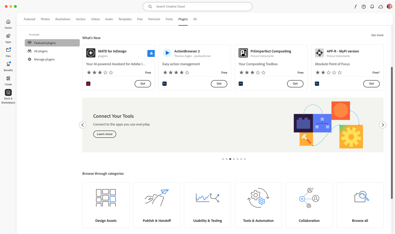 Adobe Creative Cloud Marketplace