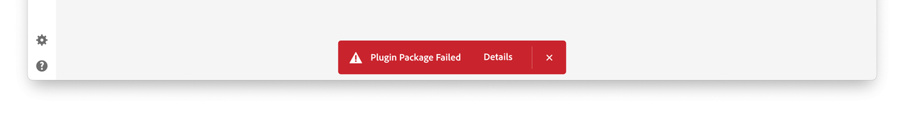 Package error