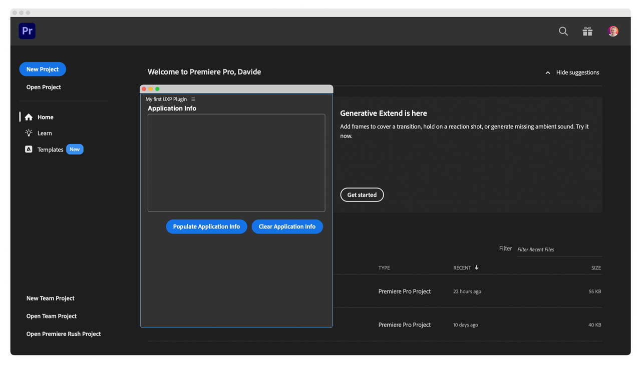 Premiere - Loaded Plugin