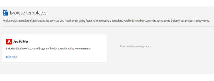 Choose "App Builder"