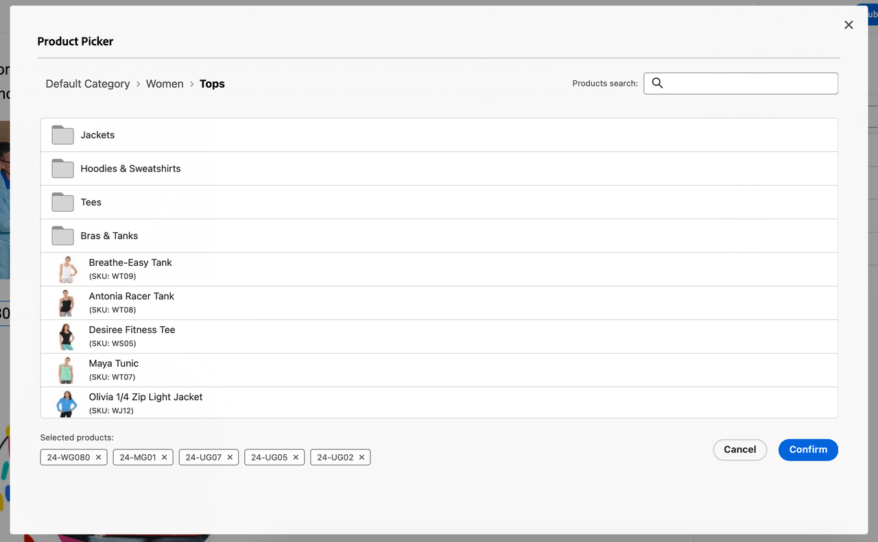 Overview - Modal