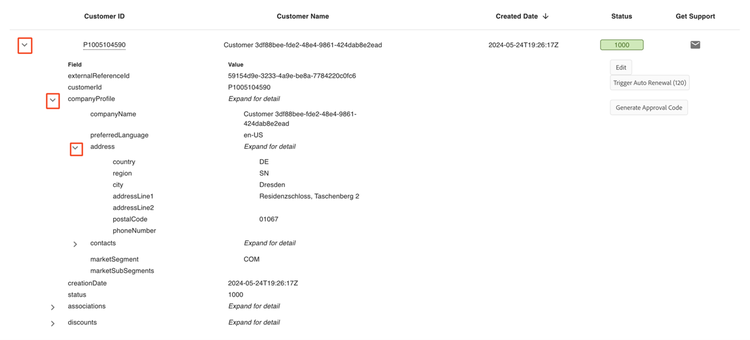 View customers in Sandbox