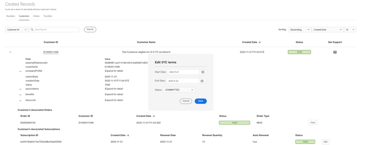 Updating 3YC terms - 2