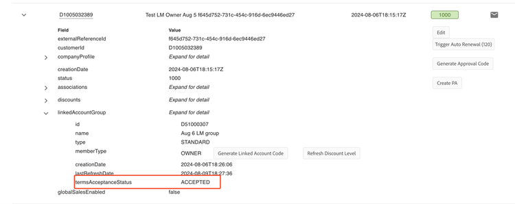 View linked memberships