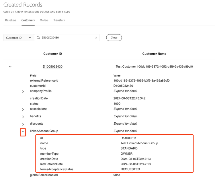 View linked memberships