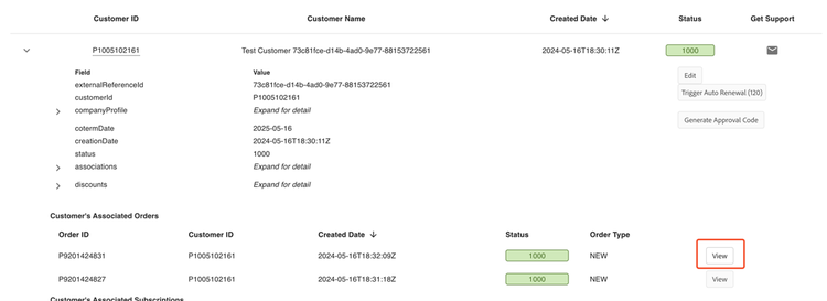 Searching for Subscriptions by Order ID - 1