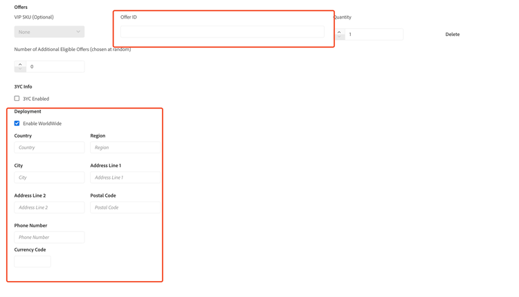 Creating membership with worldwide enabled from Custom Create page