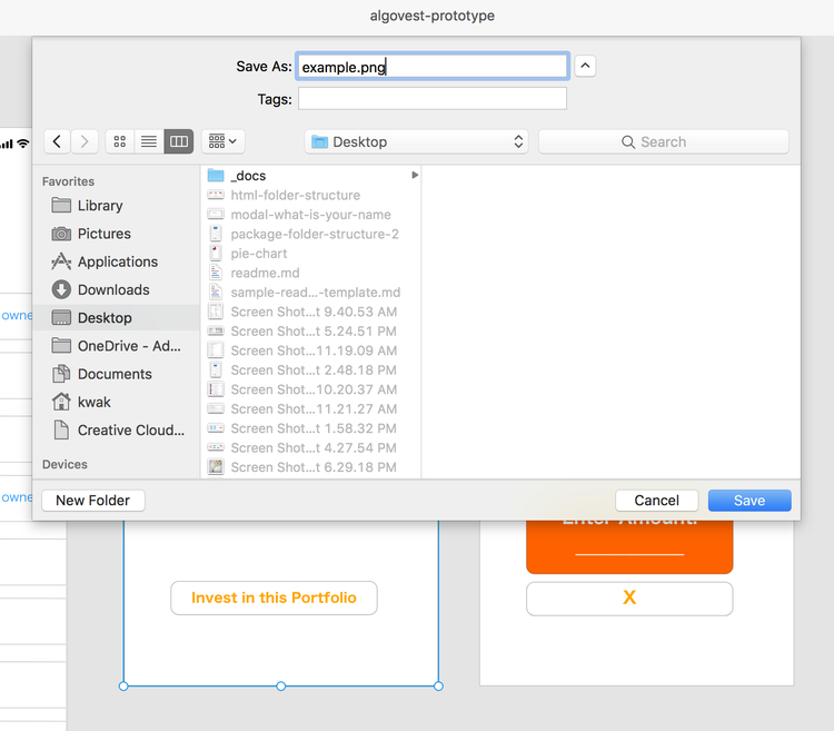 System folder picker screen