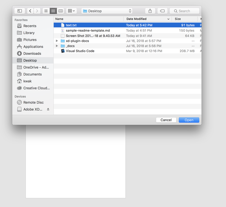 System file picker