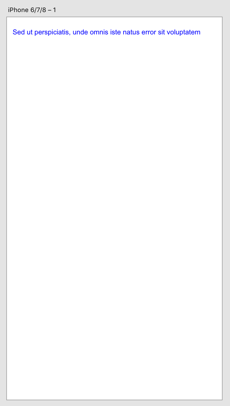 blue text added to the artboard
