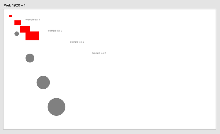 multiple texts, rectangles, and circles